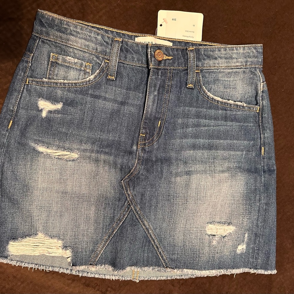 Denim Mini Skirt